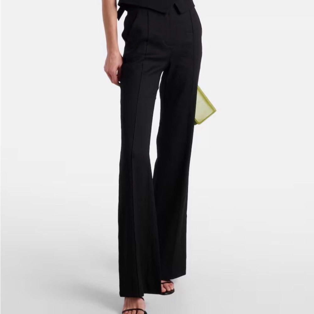 NWOT Veronica Beard Elegant Black Flare Trousers